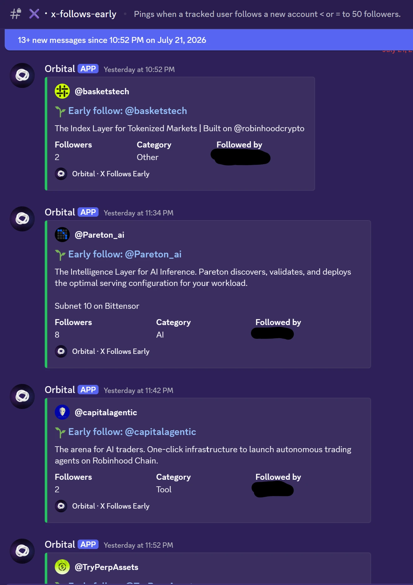 An Early alert in Discord