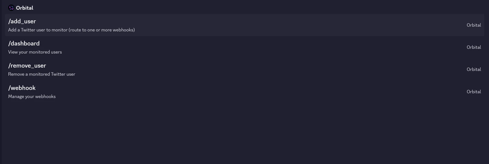 X-Tracker commands in Discord