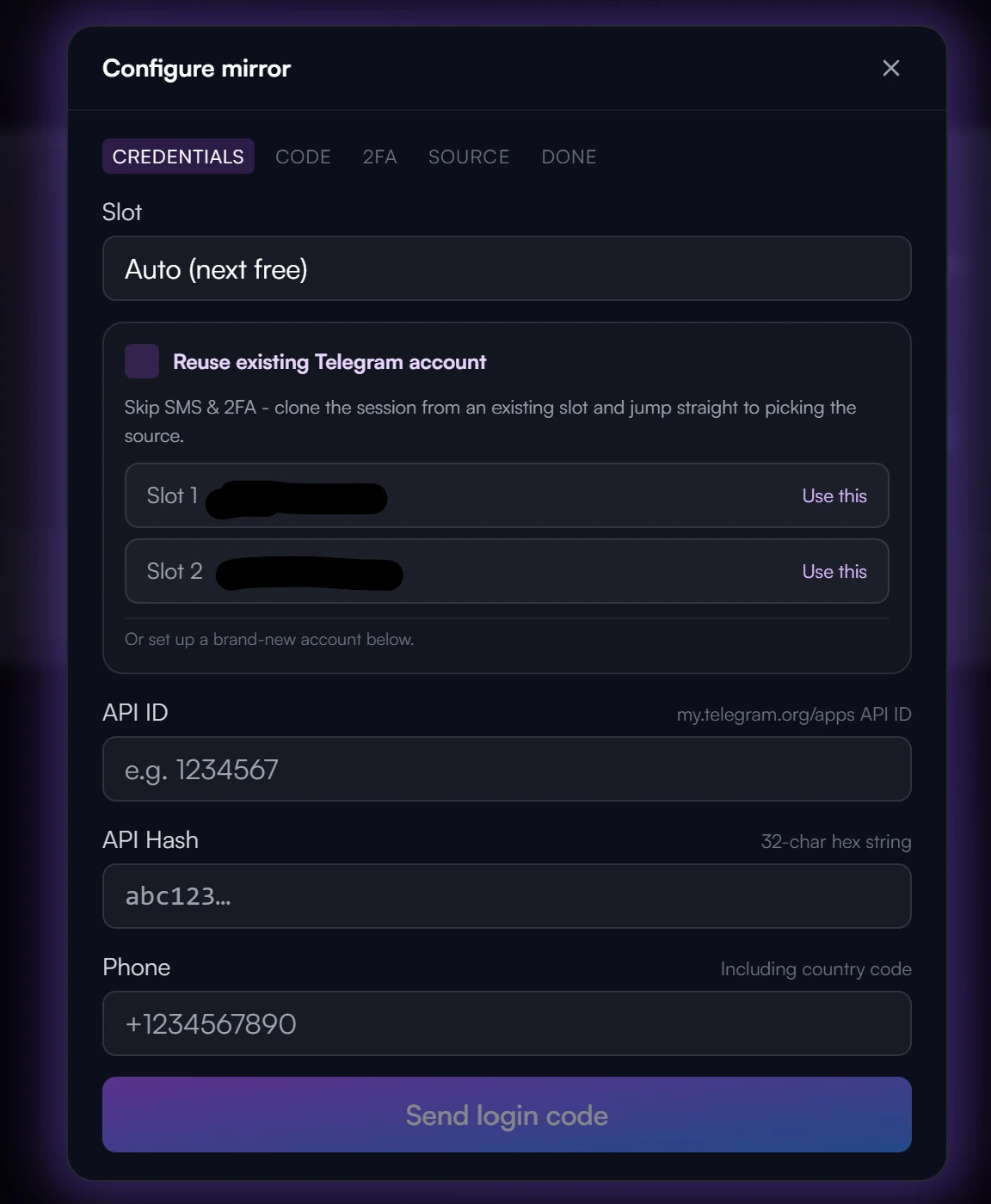 A mirrored Telegram message in Discord